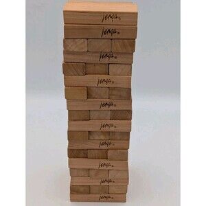 52 Vintage Original Jenga Replacement Blocks Genuine Hardwood Game Pieces Only